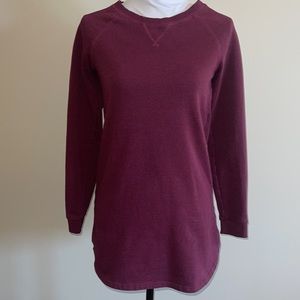 H&M Divided extra long sweatshirt burgundy color size XS